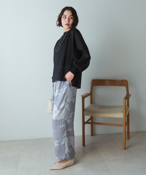 Bou Jeloud（ブージュルード）の「シアーレイヤードプルオーバー（Tシャツ/カットソー・レディース・イエロー/アイボリー/ブラック・38）」の7枚目の写真