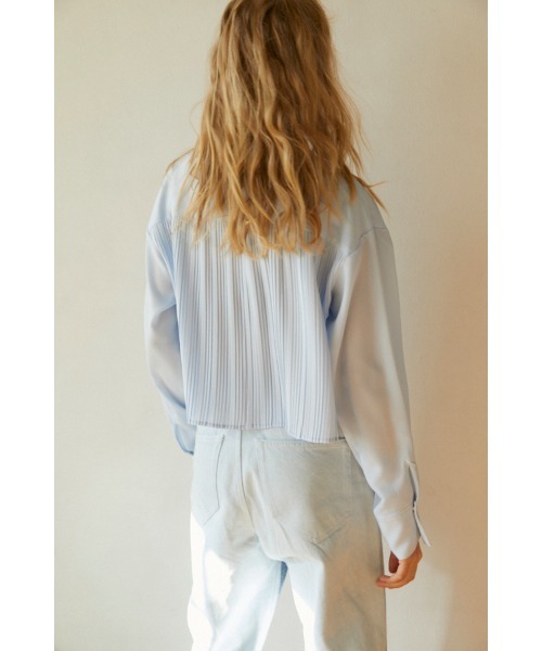ブラウス シャツ Julia Pleated Shirt プリーツショートシャツ レディース セール】Julia Pleated Shirt プリーツショートシャツ（シャツ