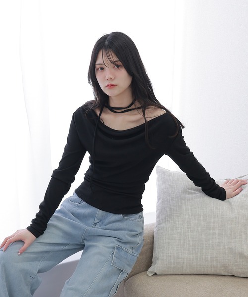 tシャツ *M DOLLY original* logo ribbon tops/ロゴリボントップス レディース M DOLLY original* logo ribbon tops/ロゴリボントップス（T