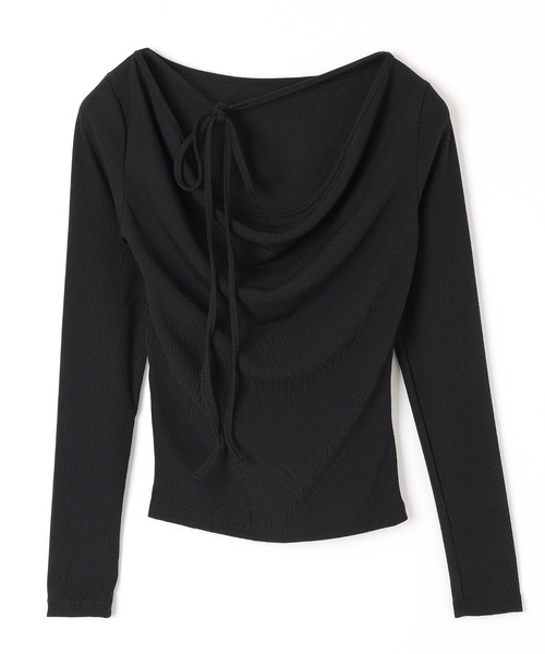 M DOLLY(エムドリー)の「choker ribbon tops/チョーカーリボントップス(Tシャツ/カットソー・レディース・ブラック/ホワイト・S/M)」の12枚目の写真