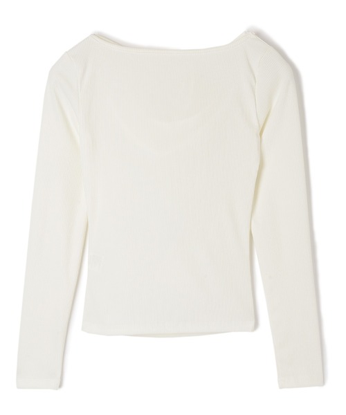 M DOLLY(エムドリー)の「choker ribbon tops/チョーカーリボントップス(Tシャツ/カットソー・レディース・ブラック/ホワイト・S/M)」の14枚目の写真