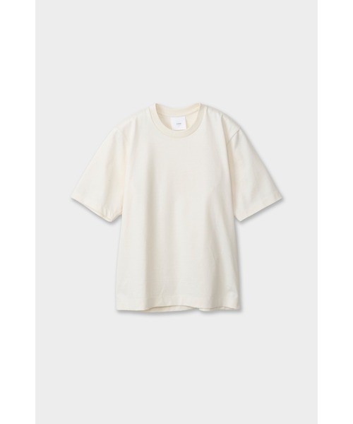 CINOH(チノ)の「REFINAコンパクトTシャツ(Tシャツ/カットソー・レディース・ベージュ系その他/サックスブルー系/ブラック/オフホワイト・40/38/36)」の3枚目の写真