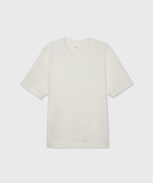 CINOH(チノ)の「REFINAコンパクトTシャツ(Tシャツ/カットソー・レディース・ベージュ系その他/サックスブルー系/ブラック/オフホワイト・40/38/36)」の2枚目の写真