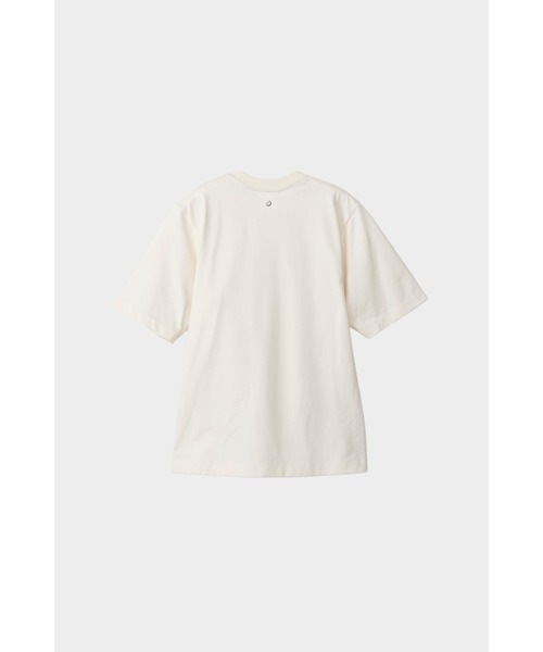 CINOH(チノ)の「REFINAコンパクトTシャツ(Tシャツ/カットソー・レディース・ベージュ系その他/サックスブルー系/ブラック/オフホワイト・40/38/36)」の5枚目の写真