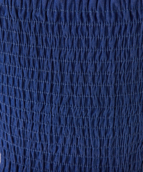 Seemi. byNICECLAUP( シーミーバイナイスクラップ)の「【Seemi. 】シャーリングリボントップス(シャツ/ブラウス・レディース・オフホワイト/ピンク/ブルー系その他/ドット・FREE)」の14枚目の写真