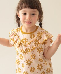フラワー柄 フリル Tシャツ 2025SS(90~150cm)