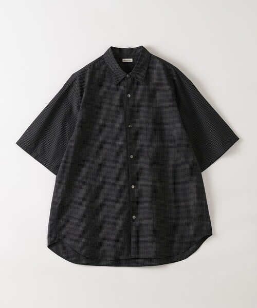 ✨極美品✨スティーブンアラン チェックシャツ半袖 ブラック XLサイズ セール】＜Steven Alan＞ C/L/S チェック レギュラーカラー