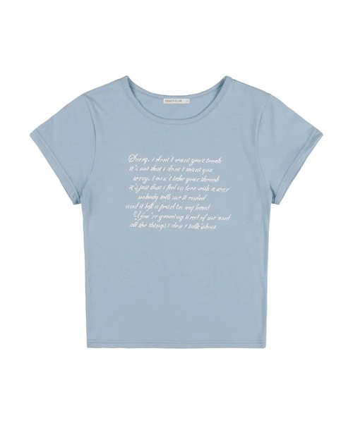 tシャツ A'GEM/9 × .kom 「 FANCY CLUB/ファンシークラブ」 ANGEL MARK CROP TEE/エンジェルマーク クロッ A'GEM/9 × .kom 『 FANCY CLUB/ファンシークラブ』 ANGEL MARK