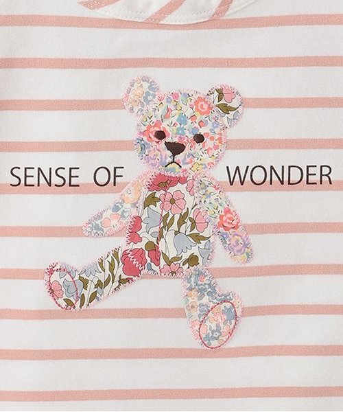 sense of wonder（センスオブワンダー）の「リバティクマアップリケＴシャツ（Tシャツ/カットソー・キッズ・ピンク/ネイビー・80ｃｍ/100cm/110cm/120cm/130cm/90cm）」の6枚目の写真
