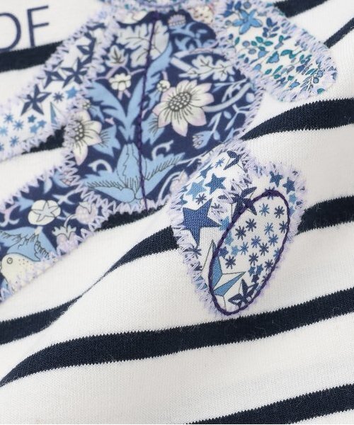 sense of wonder（センスオブワンダー）の「リバティクマアップリケＴシャツ（Tシャツ/カットソー・キッズ・ピンク/ネイビー・80ｃｍ/100cm/110cm/120cm/130cm/90cm）」の11枚目の写真