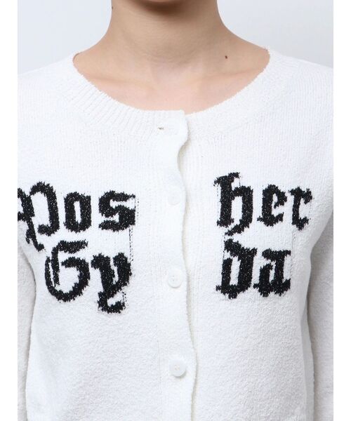 GYDA（ジェイダ）の「Posher GYDAパイルニットカーディガン（カーディガン/ボレロ・レディース・オフホワイト/ブラック・FREE）」の13枚目の写真