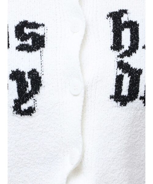 GYDA（ジェイダ）の「Posher GYDAパイルニットカーディガン（カーディガン/ボレロ・レディース・オフホワイト/ブラック・FREE）」の19枚目の写真