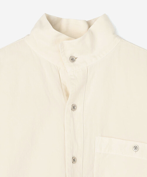 Kaptain Sunshine（キャプテン サンシャイン）の「KAPTAIN SUNSHINE | スタンドカラースモック WOMEN（シャツ/ブラウス・レディース・ブラック/アイボリー・34）」の13枚目の写真