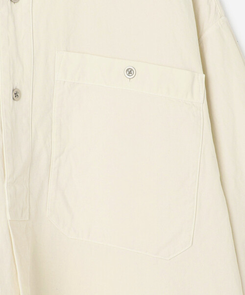 Kaptain Sunshine（キャプテン サンシャイン）の「KAPTAIN SUNSHINE | スタンドカラースモック WOMEN（シャツ/ブラウス・レディース・ブラック/アイボリー・34）」の9枚目の写真