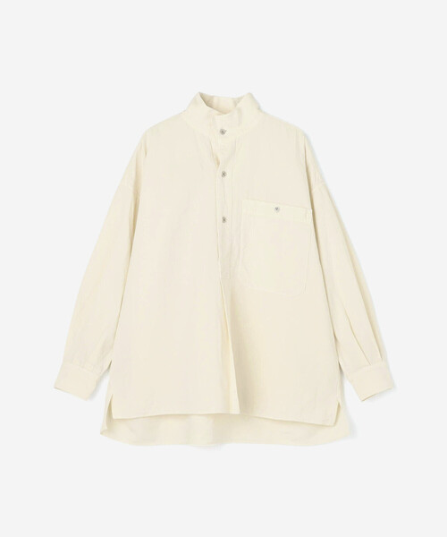 Kaptain Sunshine（キャプテン サンシャイン）の「KAPTAIN SUNSHINE | スタンドカラースモック WOMEN（シャツ/ブラウス・レディース・ブラック/アイボリー・34）」の15枚目の写真