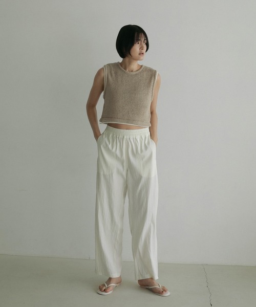 anuke（アンヌーク）の「Lowgauge Short Knit（ニット/セーター