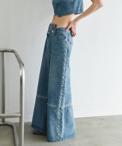 Studs Denim Skirt/スタッズデニムスカート【MAISON SPECIAL