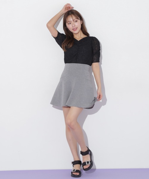 JILL by JILL STUART(ジルバイジルスチュアート)の「◇ギャザースリーブレースTシャツ(Tシャツ/カットソー・レディース・ホワイト/ブラック・FREE)」の20枚目の写真