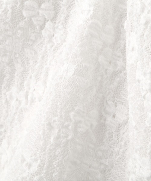 JILL by JILL STUART(ジルバイジルスチュアート)の「◇ギャザースリーブレースTシャツ(Tシャツ/カットソー・レディース・ホワイト/ブラック・FREE)」の8枚目の写真