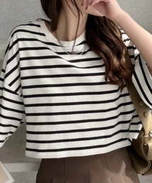 ベーシックショート丈Tシャツ