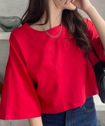 ベーシックショート丈Tシャツ