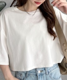 ベーシックショート丈Tシャツ