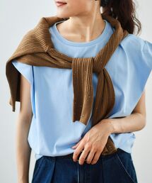 le.coeur blanc | コットンタックショルダーTシャツ(Tシャツ/カットソー)