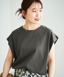 le.coeur blanc | コットンタックショルダーTシャツ(Tシャツ/カットソー)