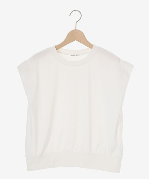 le.coeur blanc(ルクールブラン)の「コットンタックショルダーTシャツ(Tシャツ/カットソー・レディース・パープル/オフホワイト/ダークグレー/ブラック/サックスブルー・38)」の19枚目の写真