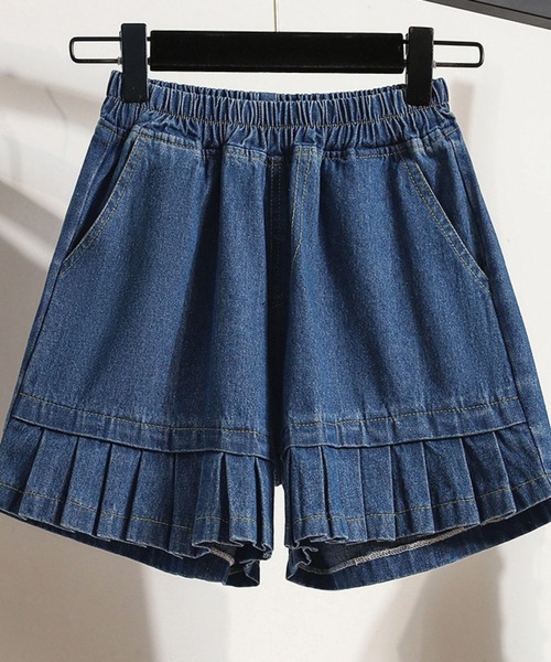 SPIGA（スピーガ）の「裾ﾌﾟﾘｰﾂｼｮｰﾄﾊﾟﾝﾂ（デニムパンツ・レディース・ブルー/ネイビー・MEDIUM/LARGE）」の2枚目の写真