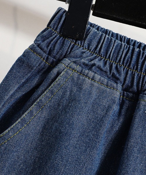 SPIGA（スピーガ）の「裾ﾌﾟﾘｰﾂｼｮｰﾄﾊﾟﾝﾂ（デニムパンツ・レディース・ブルー/ネイビー・MEDIUM/LARGE）」の6枚目の写真
