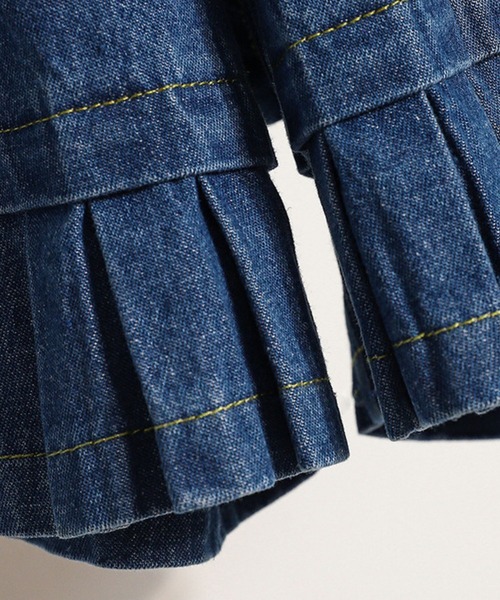 SPIGA（スピーガ）の「裾ﾌﾟﾘｰﾂｼｮｰﾄﾊﾟﾝﾂ（デニムパンツ・レディース・ブルー/ネイビー・MEDIUM/LARGE）」の7枚目の写真