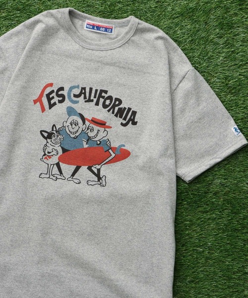The Endless Summer(エンドレスサマー)の「TES 8812 SURF HOLIC T-SHIRT / Tシャツ(Tシャツ/カットソー・メンズ・グレー/ホワイト・MEDIUM/SMALL/X-LARGE/LARGE)」の1枚目の写真