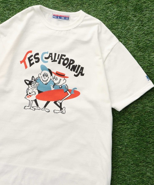The Endless Summer(エンドレスサマー)の「TES 8812 SURF HOLIC T-SHIRT / Tシャツ(Tシャツ/カットソー・メンズ・グレー/ホワイト・MEDIUM/SMALL/X-LARGE/LARGE)」の2枚目の写真