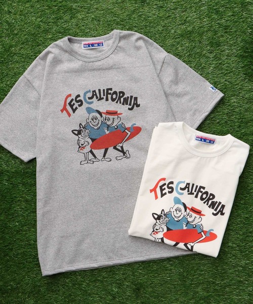 The Endless Summer(エンドレスサマー)の「TES 8812 SURF HOLIC T-SHIRT / Tシャツ(Tシャツ/カットソー・メンズ・グレー/ホワイト・MEDIUM/SMALL/X-LARGE/LARGE)」の3枚目の写真