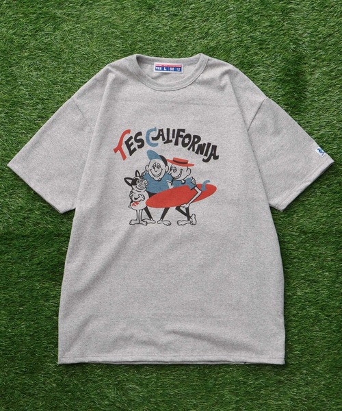 The Endless Summer(エンドレスサマー)の「TES 8812 SURF HOLIC T-SHIRT / Tシャツ(Tシャツ/カットソー・メンズ・グレー/ホワイト・MEDIUM/SMALL/X-LARGE/LARGE)」の4枚目の写真