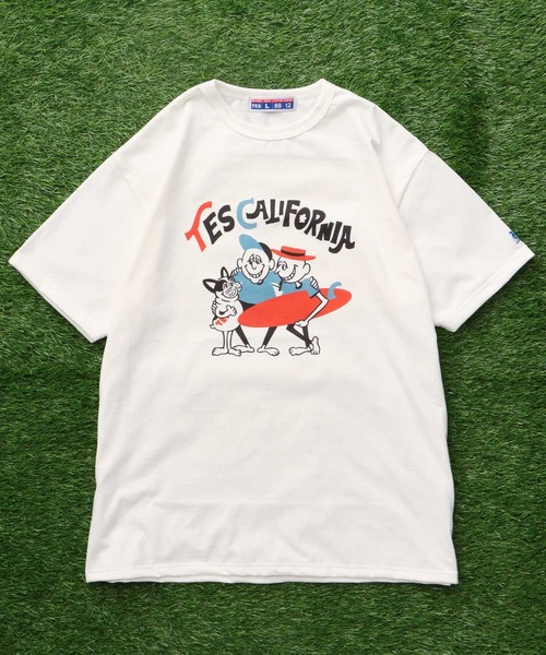 The Endless Summer(エンドレスサマー)の「TES 8812 SURF HOLIC T-SHIRT / Tシャツ(Tシャツ/カットソー・メンズ・グレー/ホワイト・MEDIUM/SMALL/X-LARGE/LARGE)」の5枚目の写真