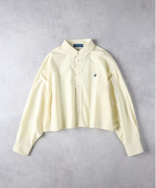 BEVERLY HILLS POLO CLUB(ビバリーヒルズポロクラブ)の「BEVERLY HILLS POLO CLUB(ビバリーヒルズポロクラブ)【レディース】【限定展開】クロップド丈シャツ(シャツ/ブラウス・レディース・イエロー/ホワイト/ブラック/ブルー/グリーン・S)」の5枚目の写真