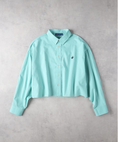BEVERLY HILLS POLO CLUB(ビバリーヒルズポロクラブ)の「BEVERLY HILLS POLO CLUB(ビバリーヒルズポロクラブ)【レディース】【限定展開】クロップド丈シャツ(シャツ/ブラウス・レディース・イエロー/ホワイト/ブラック/ブルー/グリーン・S)」の3枚目の写真