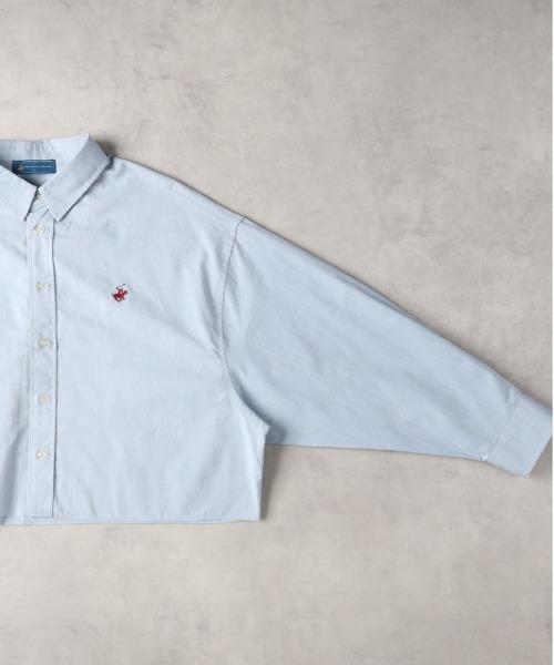 BEVERLY HILLS POLO CLUB(ビバリーヒルズポロクラブ)の「BEVERLY HILLS POLO CLUB(ビバリーヒルズポロクラブ)【レディース】【限定展開】クロップド丈シャツ(シャツ/ブラウス・レディース・イエロー/ホワイト/ブラック/ブルー/グリーン・S)」の7枚目の写真