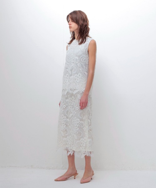 DRESSLAVE（ドレスレイブ）の「motief lace midi skirt(モチーフレースミディスカート)（スカート・レディース・ホワイト/ネイビー・38/36）」の15枚目の写真