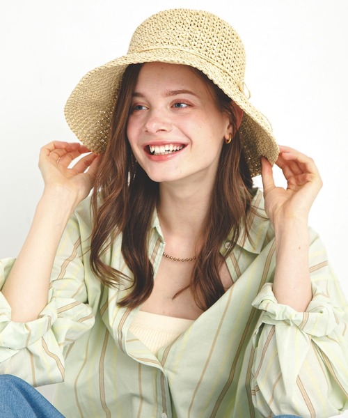 URBAN RESEARCH Sonny Label（アーバンリサーチサニーレーベル）の「折り畳みペーパーハット（ハット・レディース・キャメル/ベージュ・ONE）」の14枚目の写真