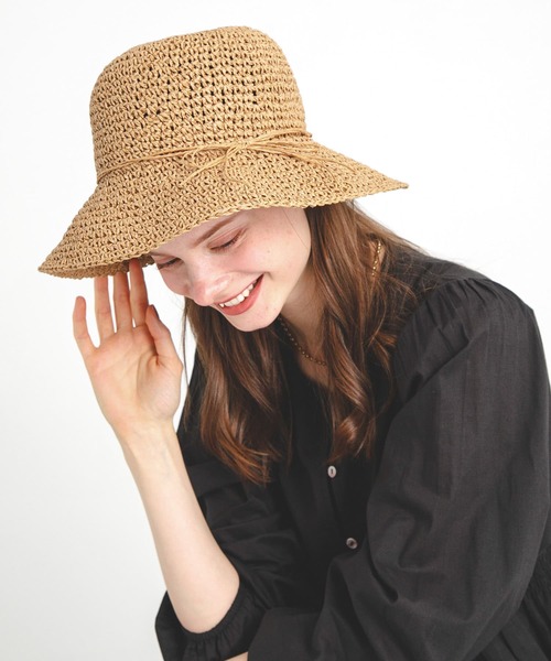 URBAN RESEARCH Sonny Label（アーバンリサーチサニーレーベル）の「折り畳みペーパーハット（ハット・レディース・キャメル/ベージュ・ONE）」の22枚目の写真