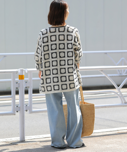JOURNAL STANDARD relume(ジャーナルスタンダード レリューム)の「クロシェモチーフVネックカーディガン(カーディガン/ボレロ・レディース・ベージュ・FREE)」の10枚目の写真