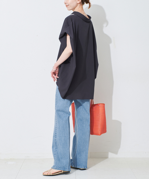 新品未使用タグ付き　LE DENIM スリムフレアレングス セール】LE DENIM スリムフレアレングス（その他パンツ）｜SLOBE