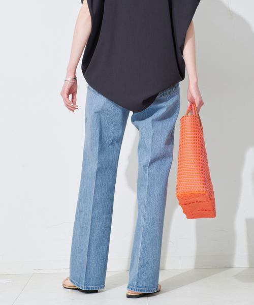 【ポニコ】SLOBE IENA LE DENIM スリムフレアレングス セール】LE DENIM スリムフレアレングス（その他パンツ）｜SLOBE
