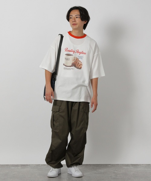 LAKOLE（ラコレ）の「ナシジリンガーT / 452697（Tシャツ/カットソー・メンズ・ブラック/ネイビー/レッド・MEDIUM/LARGE）」の9枚目の写真