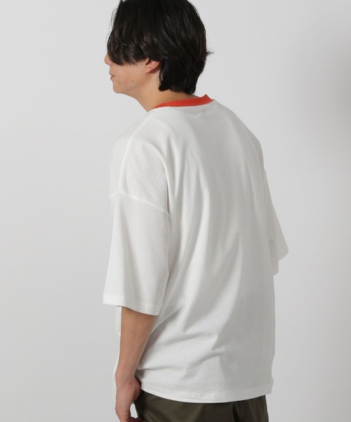 LAKOLE（ラコレ）の「ナシジリンガーT / 452697（Tシャツ/カットソー・メンズ・ブラック/ネイビー/レッド・MEDIUM/LARGE）」の10枚目の写真