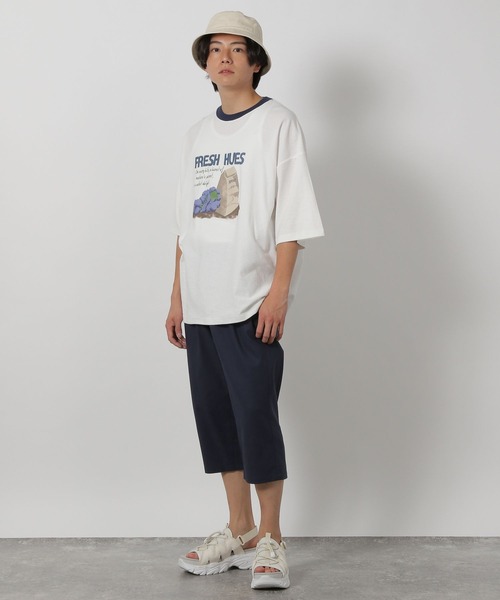LAKOLE（ラコレ）の「ナシジリンガーT / 452697（Tシャツ/カットソー・メンズ・ブラック/ネイビー/レッド・MEDIUM/LARGE）」の7枚目の写真