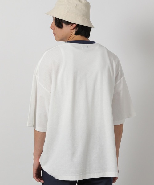 LAKOLE（ラコレ）の「ナシジリンガーT / 452697（Tシャツ/カットソー・メンズ・ブラック/ネイビー/レッド・MEDIUM/LARGE）」の8枚目の写真